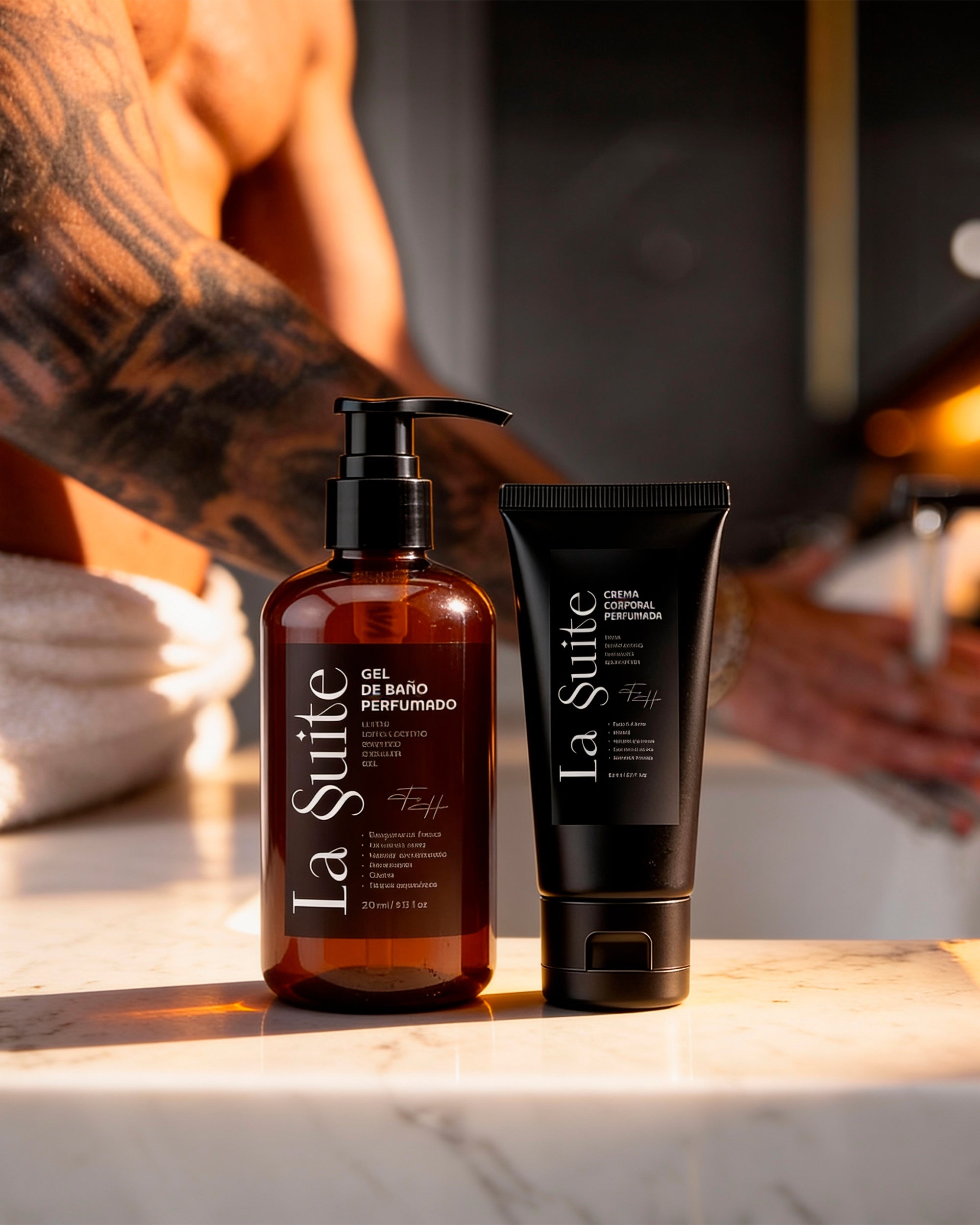 Gel de Baño y Crema Corporal para Hombres